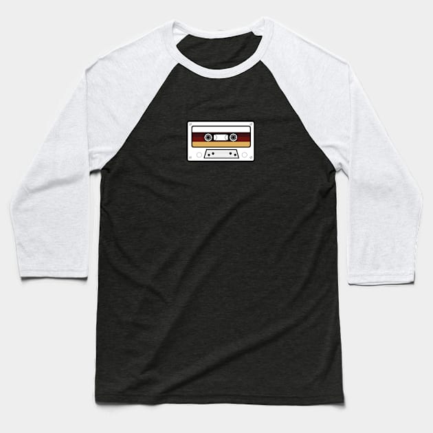 Casette Tape Baseball T-Shirt by Aestheticartsrm